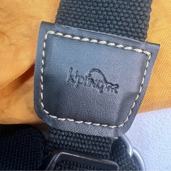 Kipling When Mini Backpack DBL Yellow Orange NWT Cinch School Travel Academia - Picture 3 of 7